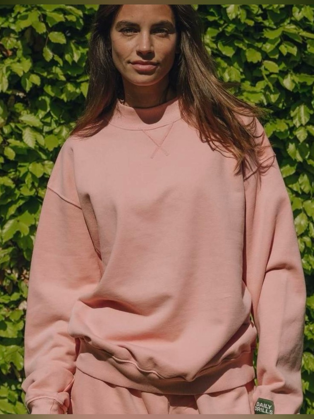 Daily Drills Vintage Crew Mock Neck Oversized Sweatshirt M/L